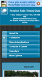 Mobile Screenshot of fenelonfallstennisclub.com