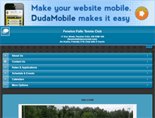 Tablet Screenshot of fenelonfallstennisclub.com